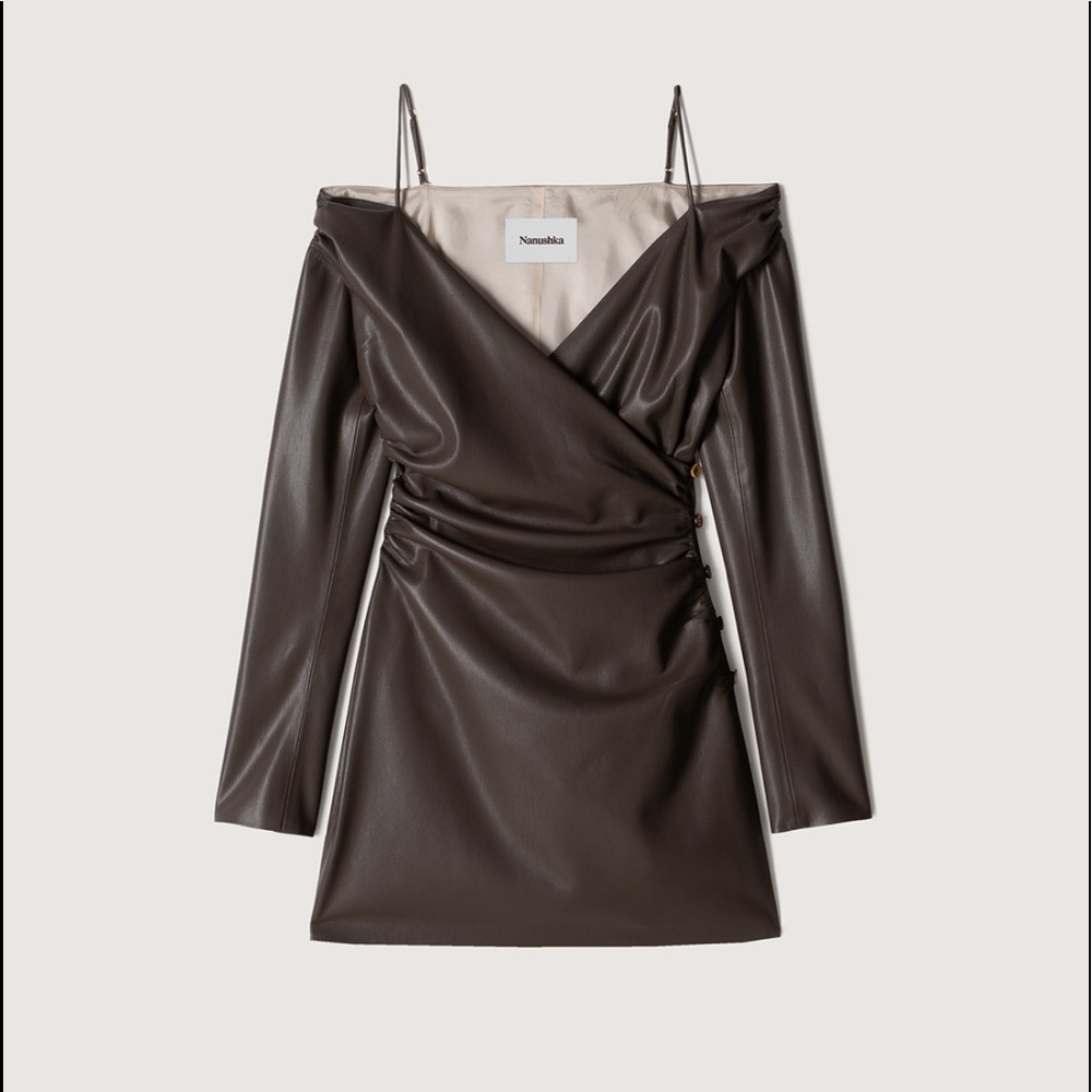Brand new Nanushka Vegan leather dress.